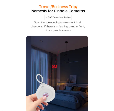 Awei P80  Camera Detector Mini Portable Cam Detector Lens Detector Anti-Peeping Travel Hotel