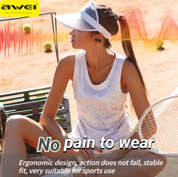 Awei TZ7 Clip-on Bluetooth Earbuds
