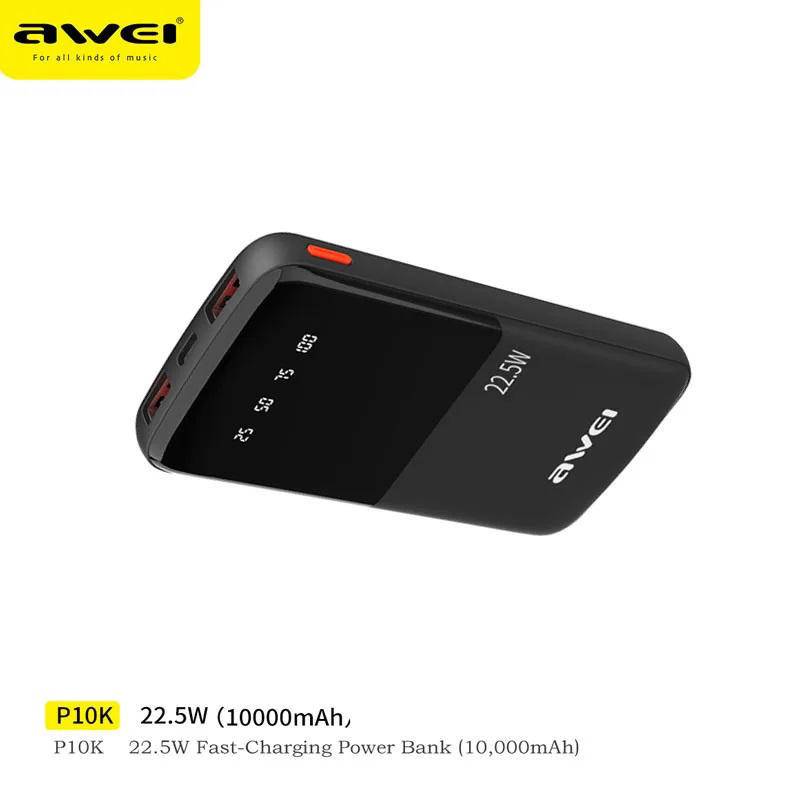 Awei P10K 22.5W 10000mAh Digital Display Power Bank