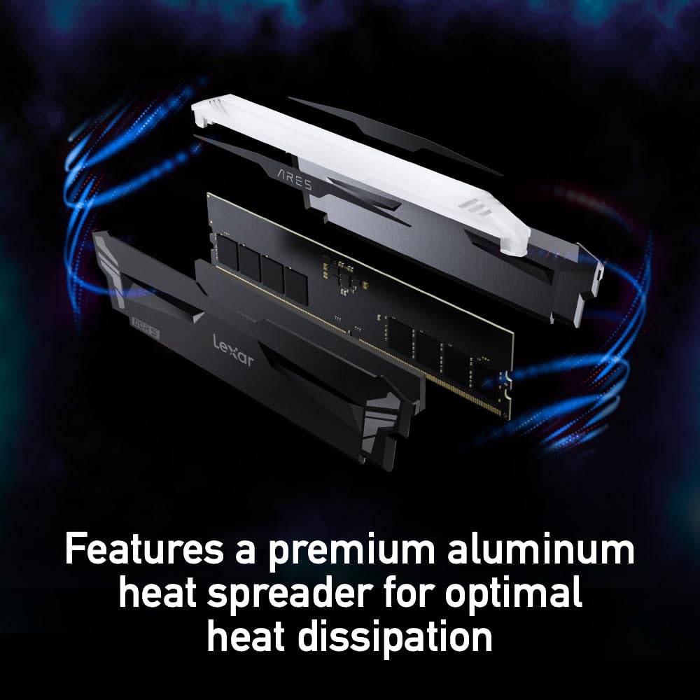 Lexar Ares RGB 16GB DDR5 6800MHz Gaming Desktop RAM