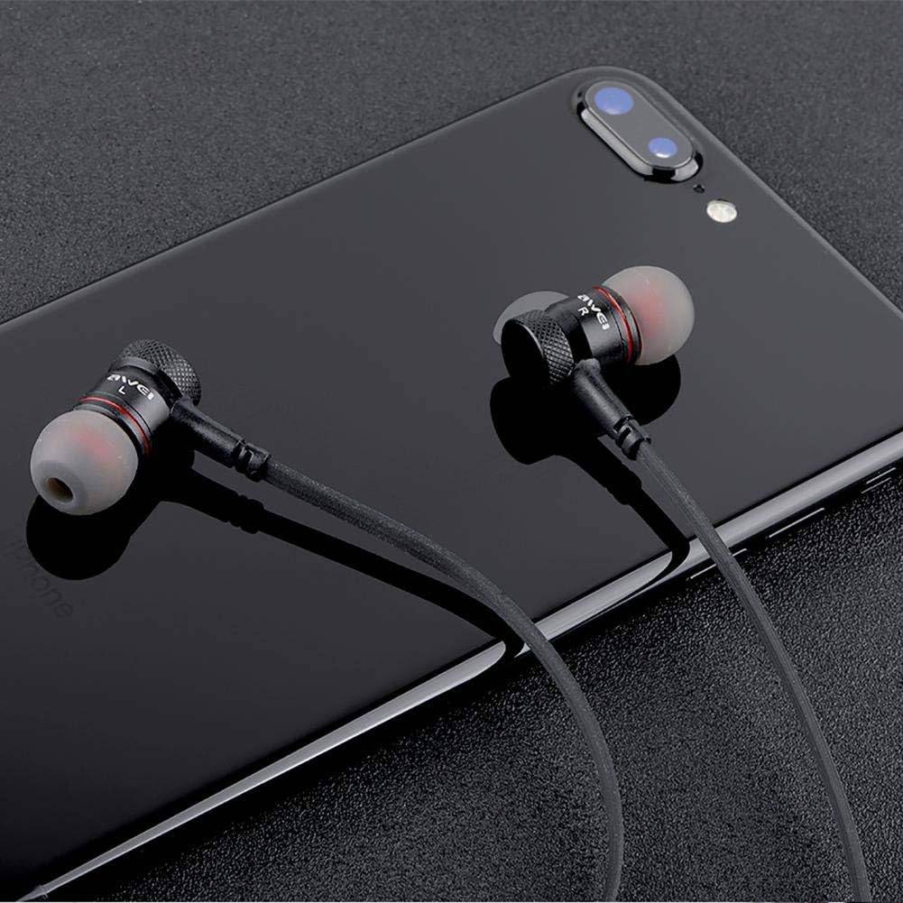 Awei G10BL Wireless Bluetooth Earphone Magnetic Neckband Earbuds With Mic Dual Driver Noise Cancel IPX5 Waterproof Sport Headset