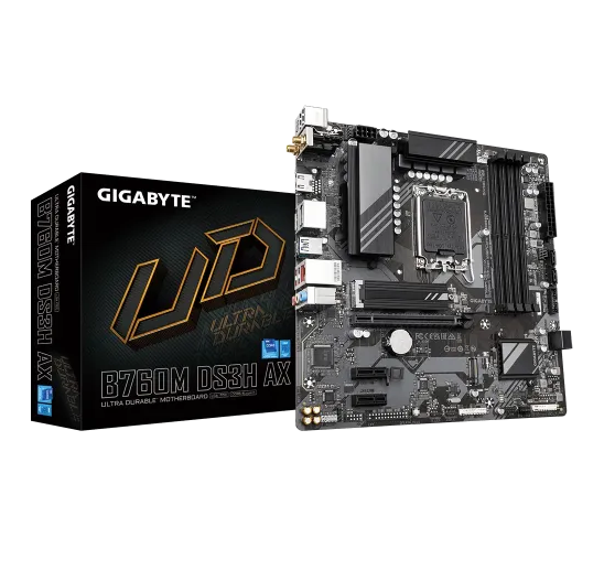 GIGABYTE B760M DS3H AX mATX Motherboard